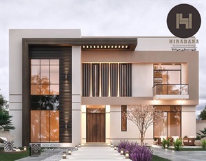 طراحی ویلای دوبلکس مدرن