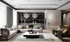 طراحی اتاق نشیمن به سبک مدرن