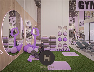 پروژه طراحی باشگاه بدنسازی و gym فولادی