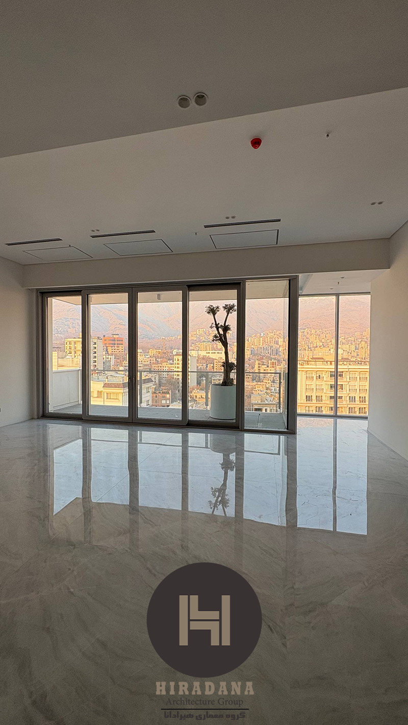 پروژه اجرای دکوراسیون داخلی و چیدمان در پارامیس الیت گاردن الهیه با هیرادانا