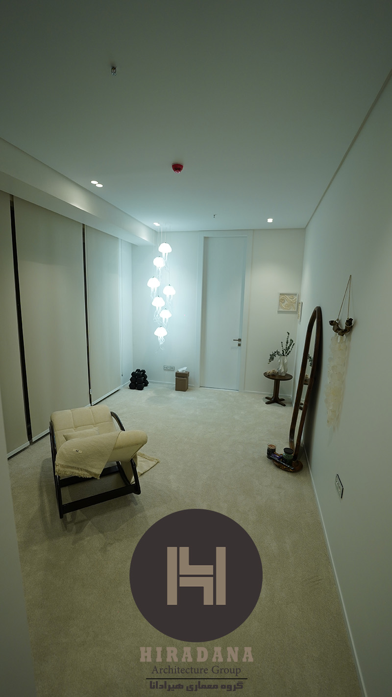 پروژه اجرای دکوراسیون داخلی و چیدمان در پارامیس الیت گاردن الهیه با هیرادانا