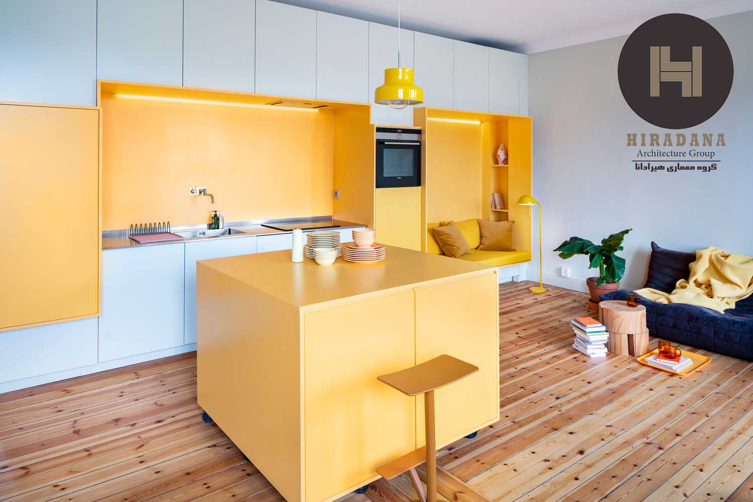 طراحی دکوراسیون منزل با رنگ زرد
