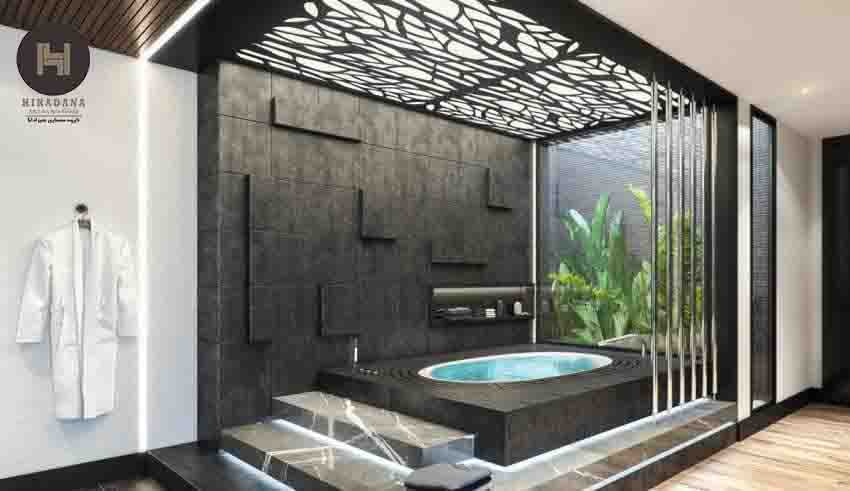 طراحی داخلی حمام مستر و انواع متریال قابل استفاده در آن