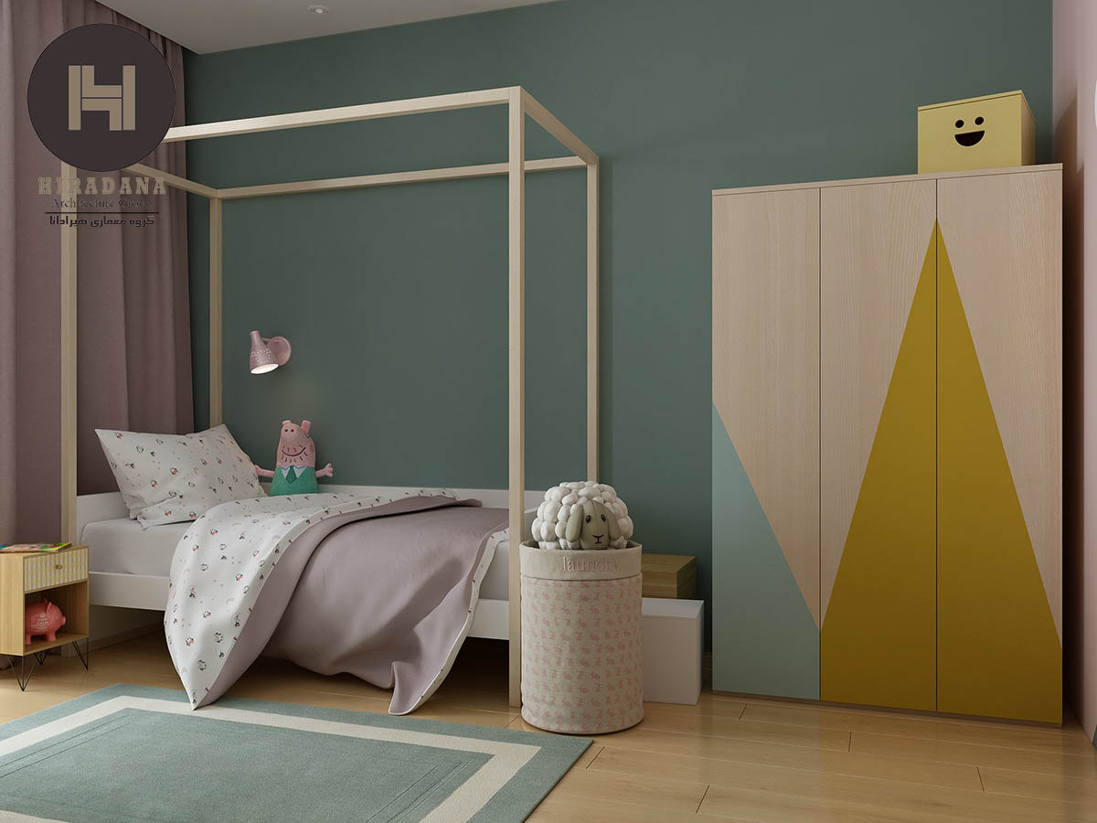 طراحی دکوراسیون داخلی اتاق خواب کودک