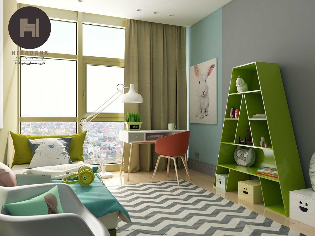 طراحی دکوراسیون داخلی اتاق خواب کودک