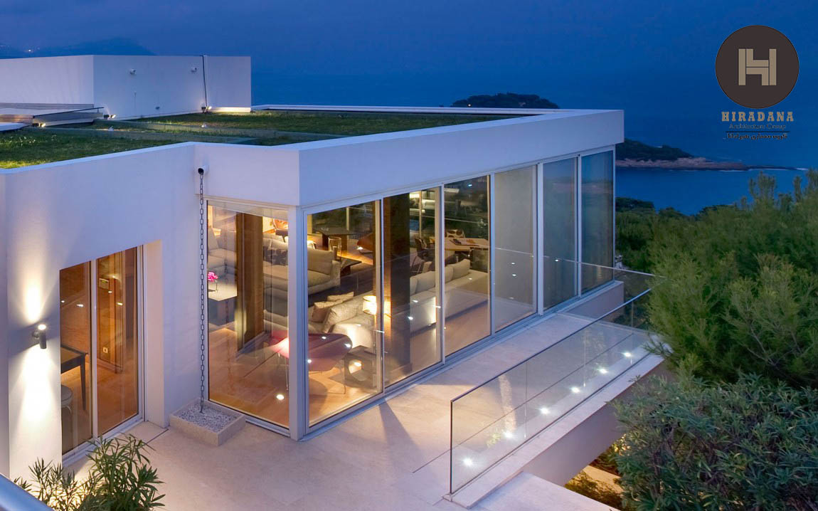 طراحی خانه ی ویلایی مدرن در مدیترانه