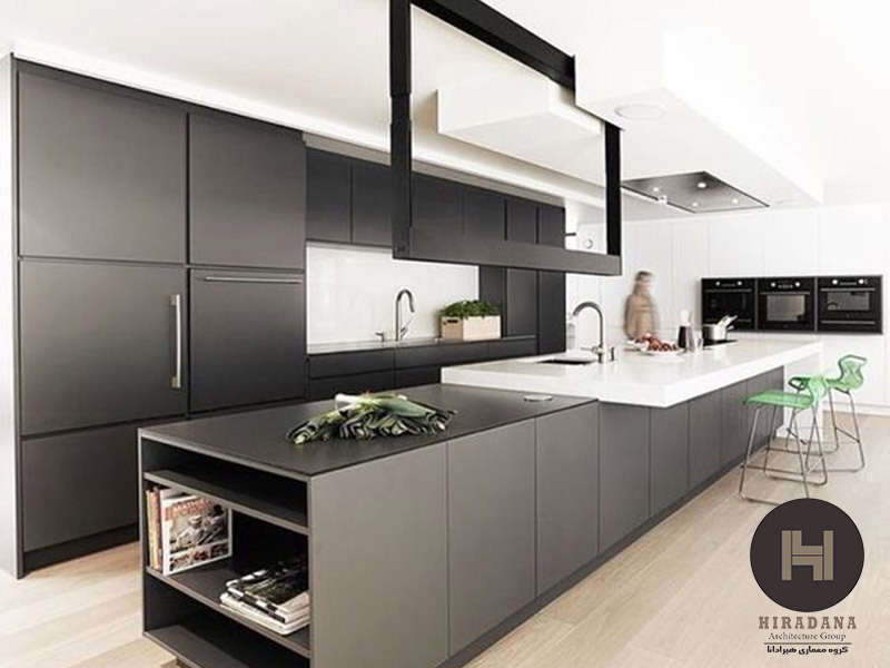 طراحی آشپزخانه به سبک مدرن و ویژگی های آن