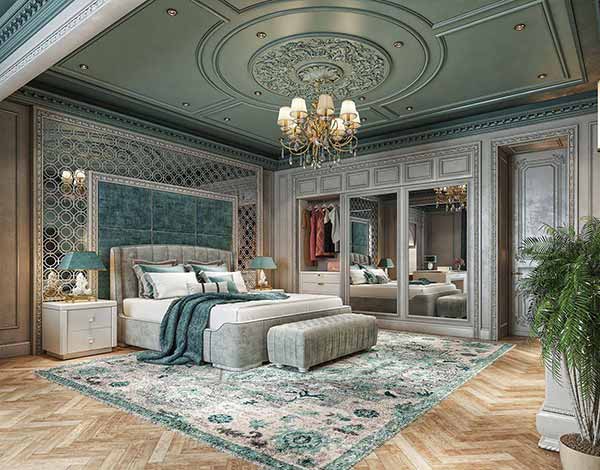 اتاق خواب کلاسیک در ویلا