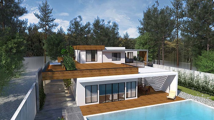 Modern-duplex-villa-design