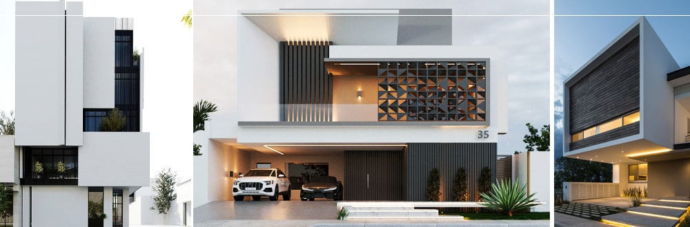 Duplex-building-facade-design